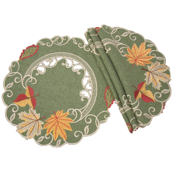 Wayfair Round Thanksgiving Placemats & Napkins You'll Love in 2022